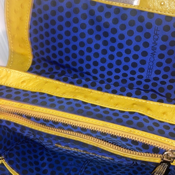 🔥 FLASH SALE 🔥- navy dust bag included Mustard yellow Rebecca minkoff purse - Picture 5 of 5